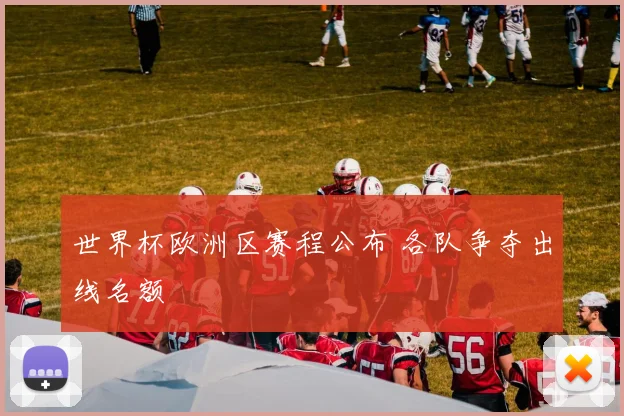 世界杯欧洲区赛程公布 各队争夺出线名额